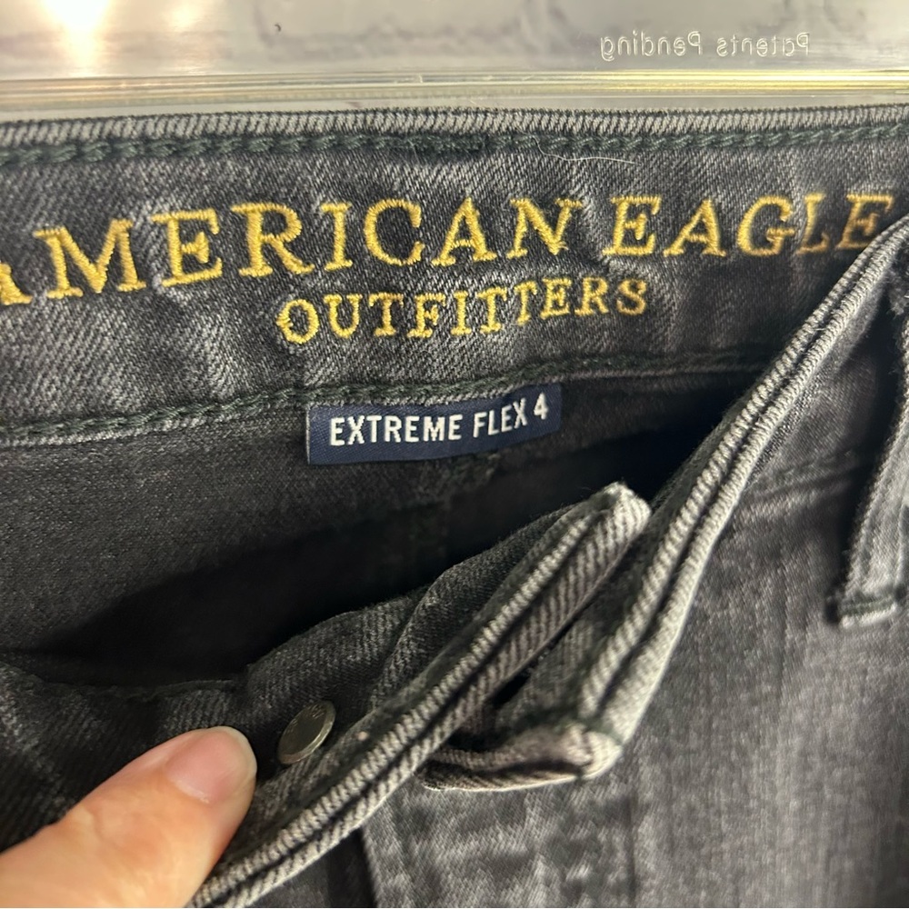 American Eagle Outfitters Extreme Flex 4 black denim slim ultimate comfort 34 - Picture 5 of 11
